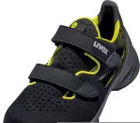 uvex Sandalen 1 G2 S1 schwarz gelb Weite 11 Gr. 38