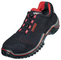 uvex Halbschuhe motion style S1 schwarz rot Weite 11 Gr. 36
