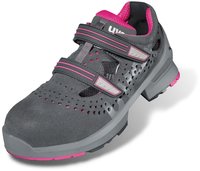 uvex Sandalen 1 ladies S1 grau pink Weite 10 Gr. 39