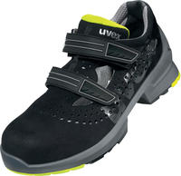 uvex Sandalen 1 S1 85428 schwarz gelb Weite 11 Gr. 37
