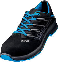Uvex 6939847 2 trend Halbschuhe S2 69398 blau, schwarz Weite 11 Gr&ouml;&szlig;e 47