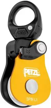 Petzl Spin L1 Einfachrolle mit Umlenkrolle, gelb (P001BA00)
