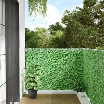 vidaXL Garten-Sichtschutz Pflanzen-Optik PVC 600 x 120cm grün