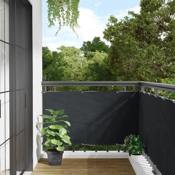 vidaXL Balkon-Sichtschutz PVC 400 x 75 cm anthrazit