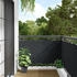 vidaXL Balkon-Sichtschutz PVC 400 x 75 cm anthrazit