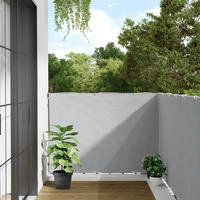 vidaXL Balkon-Sichtschutz Grau 400x120 cm PVC