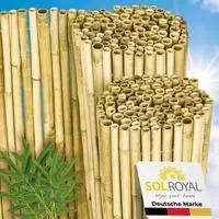 Sol Royal Sichtschutzzaun, Wei&szlig;, Naturmaterialien, 250x160 cm, Sonnenschutz &