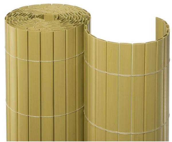 Noor Sichtschutzmatte PVC 100 cm x 10m bambus