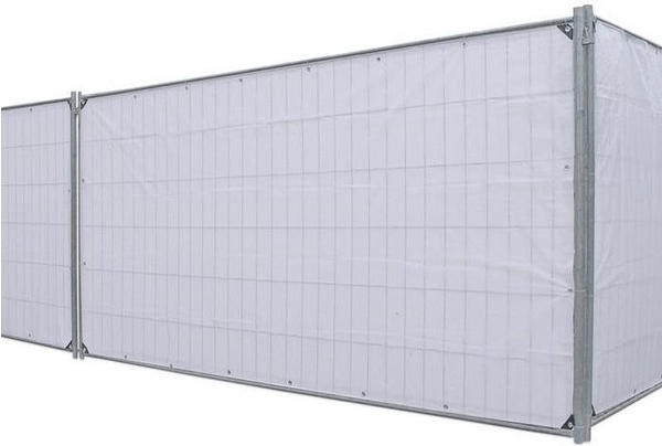 Noor Bauzaunplane Profi 140 g/m² 1,76 x 3,41 m schwarz