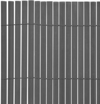 vidaXL Gartenzaun Doppelseitig PVC 150 x 300 cm grau (43636)