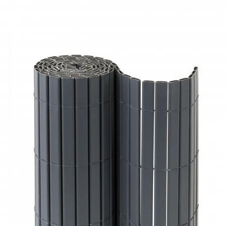 Jarolift Sichtschutzmatte PVC 90 x 900 cm grau