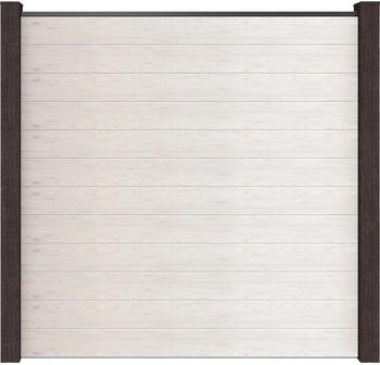 GroJa Flex Fertigset BPC 180 x 180 cm geschlossen, Bi-Color weiß, ohne Pfosten