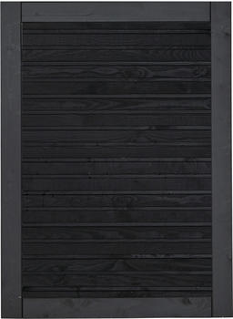 Plus A/S Einzeltor Plank 100x125 cm schwarz (17765-15)