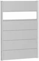 Biohort Sichtschutzelement 5 Metall-Paneele, 1 Acrylglas-Paneel und 2 Schienen, LxH: