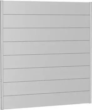 Biohort Wandpaneel für Sichtschutz ohne Acrylglas 180 x 180 cm silber-metallic