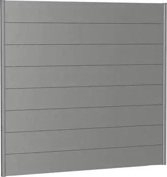 Biohort Zaunelement Aluminium 200 x 180 cm quarzgrau-metallic