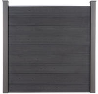 Home Deluxe - Wpc Sichtschutzzaun Callado - Anthrazit, 1x Element + 2x Pfosten -
