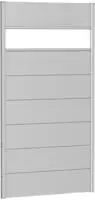 Biohort Sichtschutzelement 7 Metall-Paneele, 1 Acrylglas-Paneel und 2 Schienen, LxH: