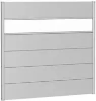 Biohort Sichtschutzelement 5 Metall-Paneele, 1 Acrylglas-Paneel und 2 Schienen, LxH:
