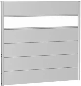 Biohort Wandpaneel mit Acrylglas silber-metallic 150 x 135 (B230236)