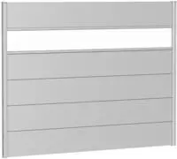Biohort Sichtschutzelement 5 Metall-Paneele, 1 Acrylglas-Paneel und 2 Schienen, LxH: