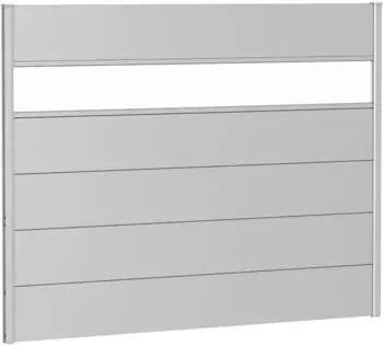 Biohort Wandpaneel mit Acrylglas silber-metallic 180 x 135 (B230237)