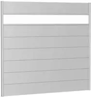 Biohort Sichtschutzelement 7 Metall-Paneele, 1 Acrylglas-Paneel und 2 Schienen, LxH: