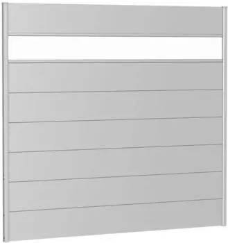 Biohort Wandpaneel mit Acrylglas silber-metallic 180 x 180 (B230337)