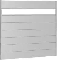 Biohort Sichtschutzelement 7 Metall-Paneele, 1 Acrylglas-Paneel und 2 Schienen, LxH: