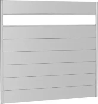 Biohort Wandpaneel mit Acrylglas silber-metallic 200 x 180 (B230338)