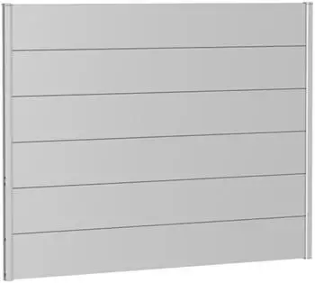 Biohort Wandpaneel ohne Acrylglas silber-metallic 180 x 135 (B230232)