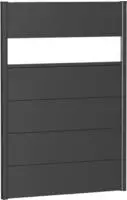 Biohort Sichtschutzelement 5 Metall-Paneele, 1 Acrylglas-Paneel und 2 Schienen, LxH: