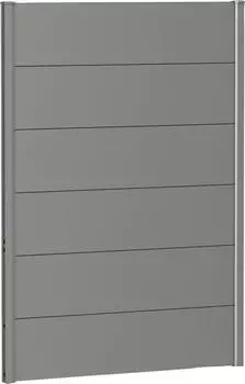 Biohort Wandpaneele für Sichtschutz B:100 x H:135 cm ohne Acrylglas quarzgrau-metallic (B280230)