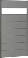 Biohort Sichtschutzelement 7 Metall-Paneele, 1 Acrylglas-Paneel und 2 Schienen, LxH: