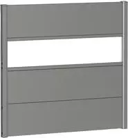 Biohort Sichtschutzelement 3 Metall-Paneele, 1 Acrylglas-Paneel und 2 Schienen, LxH:
