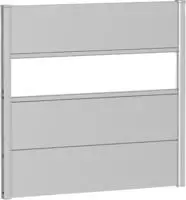 Biohort Sichtschutzelement 3 Metall-Paneele, 1 Acrylglas-Paneel und 2 Schienen, LxH: