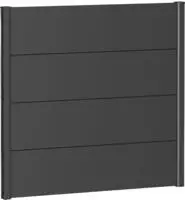 Biohort Sichtschutzelement 4 Metall-Paneele und 2 F&uuml;hrungsschienen, LxH: 96x91 cm