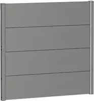 Biohort Sichtschutzelement 4 Metall-Paneele und 2 F&uuml;hrungsschienen, LxH: 96x91 cm