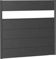 Biohort Sichtschutzelement 5 Metall-Paneele, 1 Acrylglas-Paneel und 2 Schienen, LxH: