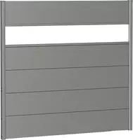 Biohort Sichtschutzelement 5 Metall-Paneele, 1 Acrylglas-Paneel und 2 Schienen, LxH: