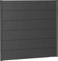 Biohort Sichtschutzelement 6 Metall-Paneele und 2 F&uuml;hrungsschienen, LxH: 145x137 cm