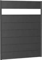 Biohort Sichtschutzelement 7 Metall-Paneele, 1 Acrylglas-Paneel und 2 Schienen, LxH: