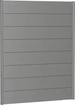Biohort Wandpaneele für Sichtschutz B:150 x H:180 cm ohne Acrylglas quarzgrau-metallic (B280331)