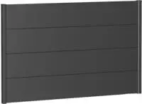 Biohort Sichtschutzelement 4 Metall-Paneele und 2 F&uuml;hrungsschienen, LxH: 145x91 cm