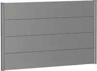 Biohort Sichtschutzelement 4 Metall-Paneele und 2 F&uuml;hrungsschienen, LxH: 145x91 cm