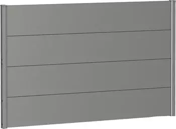Biohort Wandpaneele für Sichtschutz B:150 x H:90 cm ohne Acrylglas quarzgrau-metallic (B280131)
