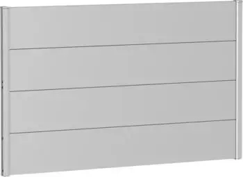 Biohort Wandpaneele für Sichtschutz B:150 x H:90 cm ohne Acrylglas silber-metallic (B230131)