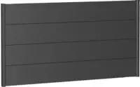 Biohort Sichtschutzelement 4 Metall-Paneele und 2 F&uuml;hrungsschienen, LxH: 180x91 cm