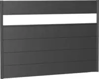 Biohort Sichtschutzelement 5 Metall-Paneele, 1 Acrylglas-Paneel und 2 Schienen, LxH: