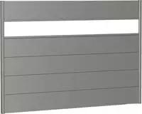Biohort Sichtschutzelement 5 Metall-Paneele, 1 Acrylglas-Paneel und 2 Schienen, LxH: